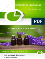 Methods of Extracting Volatile Oils