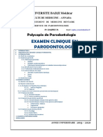1- Examen Clinique en Parodontologie