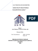 TUGAS TEKKOS FORMULASI DAN EVALUASI KRIM MALAM TITIS TRIYAMULIYANA 18334784-converted