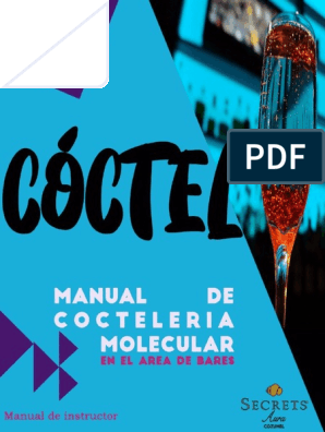 crecimiento hacerte molestar Confrontar Manual de Cocteleria Molecular | PDF