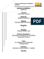 Resumen Mediante Cuadros Esquematizados Sociedad Cooperativa