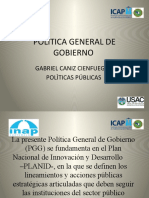 POLÌTICA GENERAL DE GOBIERNO Presentaciòn