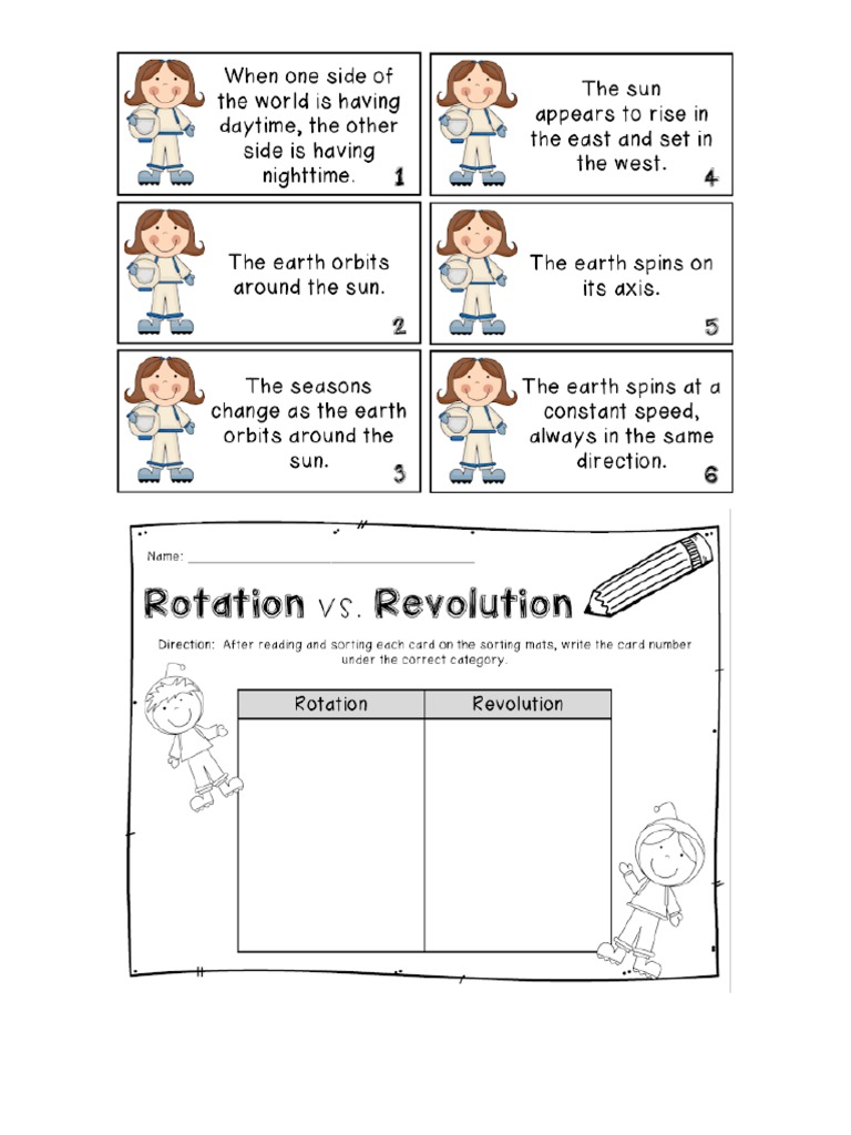 Rotation and Revolution Sorting | PDF