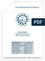 Indian Institute of Management, Kozhikode: International Business EPGP-11 (2018-2020)