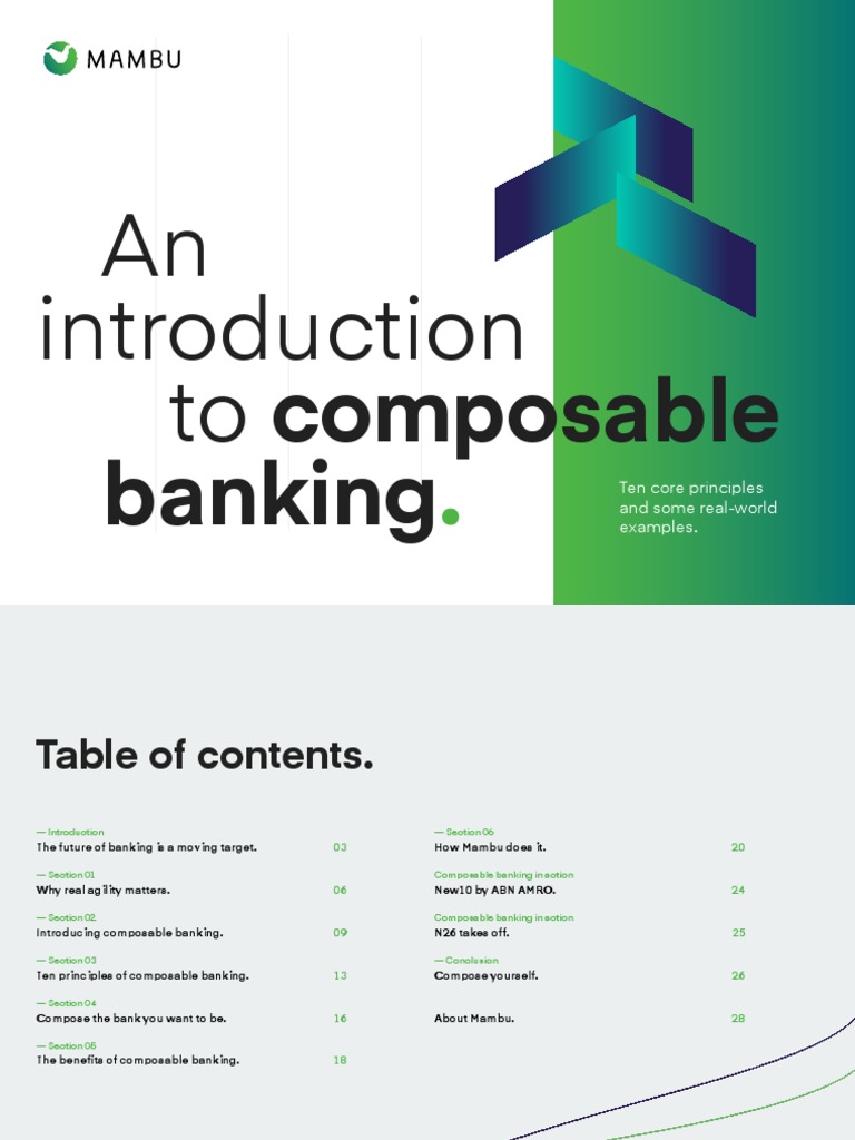 An Introduction To Composable Banking 2019 | PDF | Cloud Computing ...