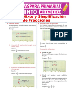 Número Mixto y Simplificación de Fracciones para Quinto de Primaria