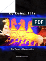 By being it is - The thesis of Parmenides