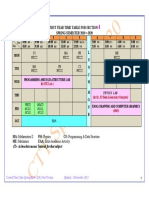 First Year Time Table For Section SPRING SEMESTER 2019 - 2020