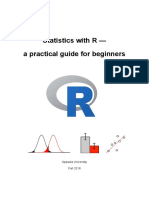 Statistics with R — A practical guide for beginners