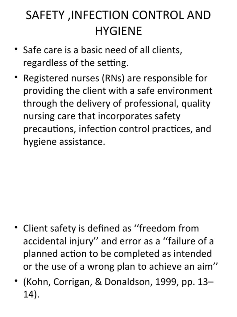 Safety and Infection Control (Fnu I 2020) | PDF | Transmission ...