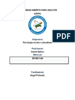 Tarea 6 de Psicologia Social y Comunitaria