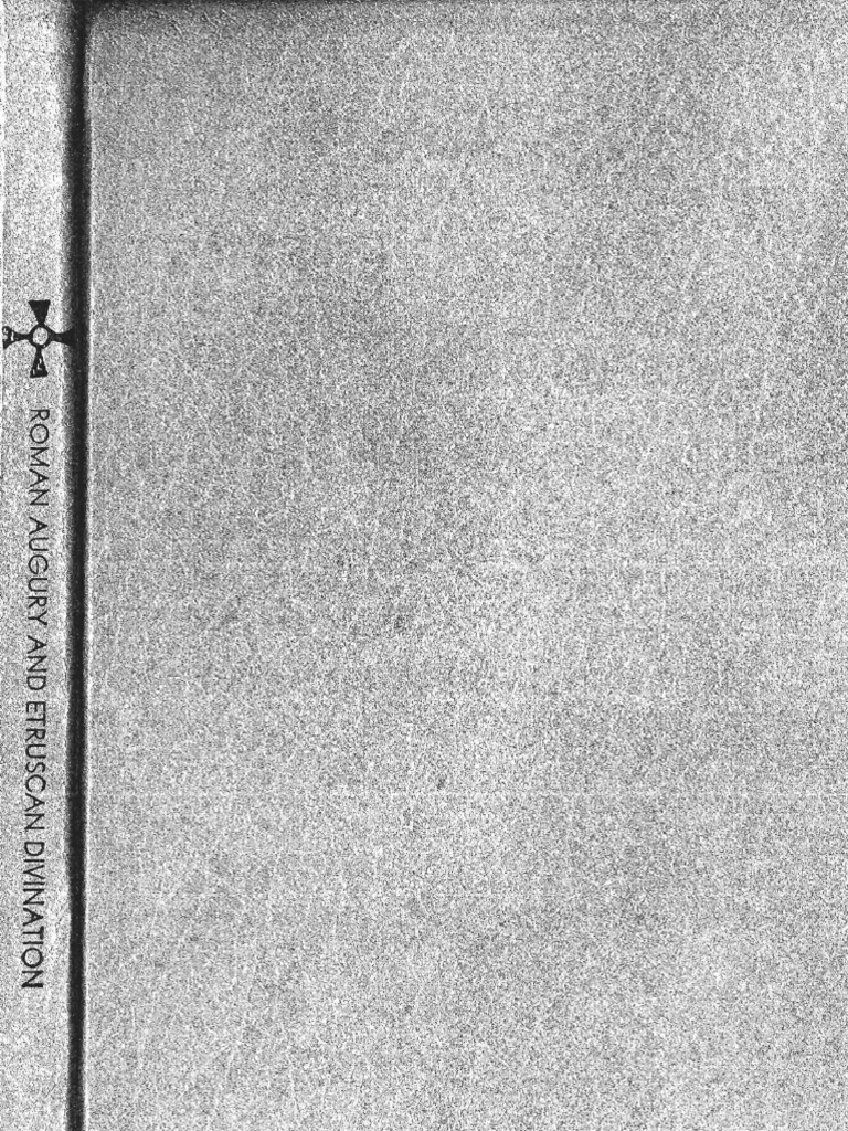 Roman Augury And Etruscan Divination Ancient Relig Pdf Pdf