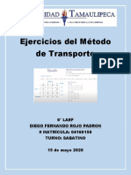 Ejercicios Del Método de Transporte PDF