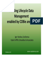Building Lifecycle Data Building Lifecycle Data Management G Enabled by Cobie and Bim