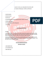 Page Promotion For Indian Client by INFINITI Writers