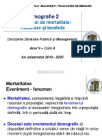 C 4 - Demografie 2. Fenomenul de Mortalitate Masurare Si Tendinte