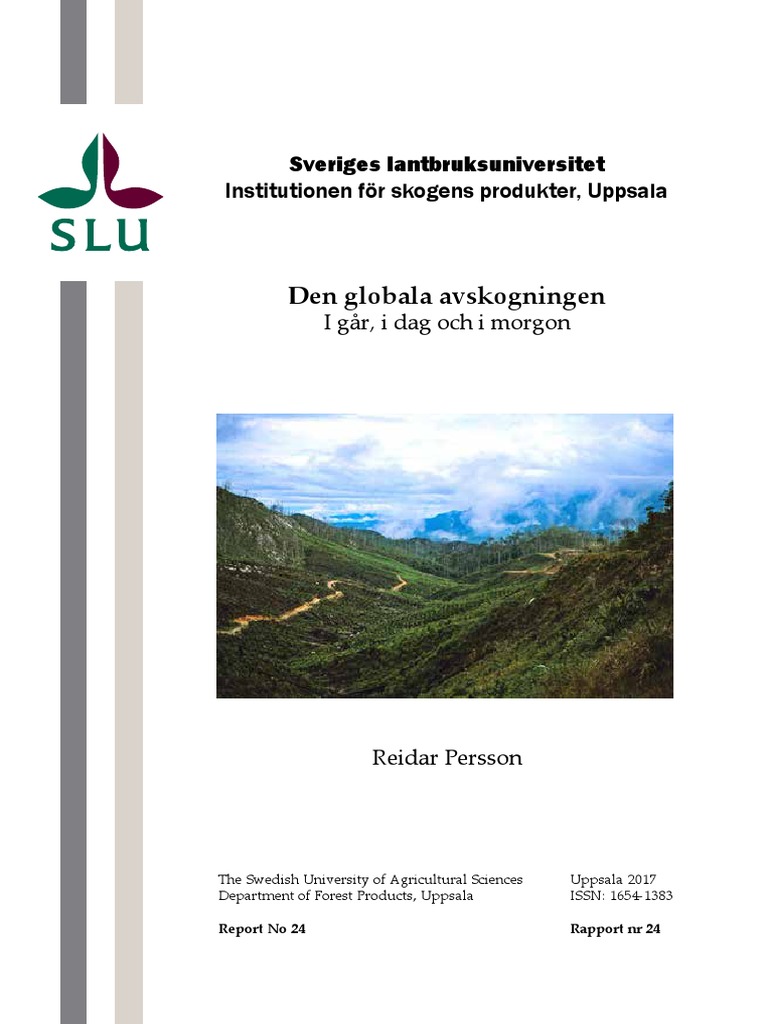 Den Globala Avskogningen Persson - R