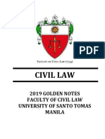 Golden Notes - Civil Law, 2019