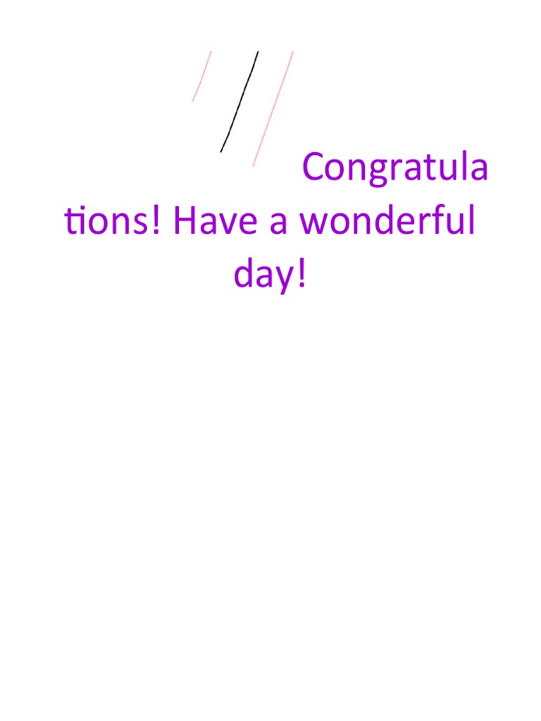 Congratulations and Well Wishes! | PDF