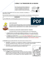 LA REVELACION ORAL Y LA TRADICION DE LA IGLESIA Tarea