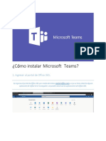 Cómo Instalar Microsoft Teams PDF