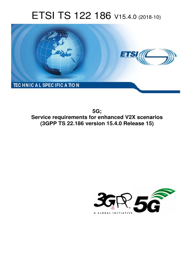 Etsi ts 122 186 5g service requirements for enhanced v2x scenarios