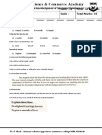 Name Class: 11 Time: 60 Minutes Subjec T English Code: Total Marks: 25