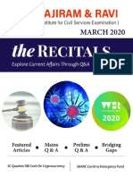 Vajiram and Ravi Current Affairs March 2020 PDF