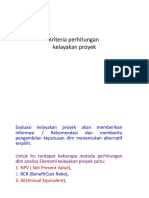 Perhitungan Kelayakan Proyek