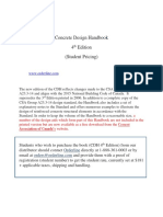 Concrete Design Handbook 4 Edition (Student Pricing) : Orderline