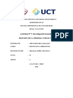 Proyectos y Presupuestos Semunen de La Primera Unidd PDF