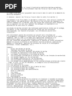 Etude de Marche