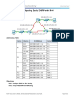 6.4.3.4 Packet Tracer - Configuring Basic EIGRP With IPv6 Routing Instructions