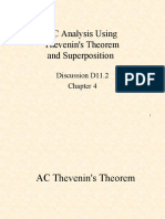 AC Analysis Using Thevenin's Theorem and Superposition: Discussion D11.2