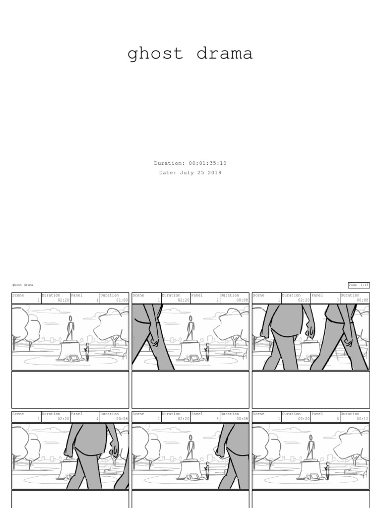 Ghost Drama: Scene Breakdown Guide | PDF