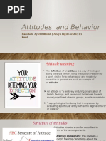 Attitudes and Behavior