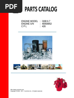 Parts Catalog Cummins QSB6 7 - CPL426