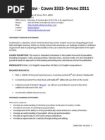 Download COMM 3333 Journalism Syllabus  Course Chart Spring 2011 by Barbara B Nixon SN46175271 doc pdf