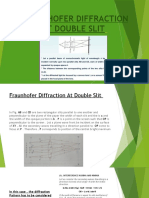 Fraunhofer Diffraction at Double Slit