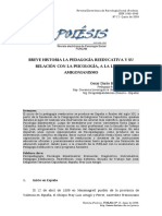 208541982 Breve Historia de La Pedagogia Reeducativa y Su Relacion Con La Psicologia