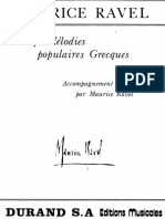 Mélodies Grecques - Ravel PDF