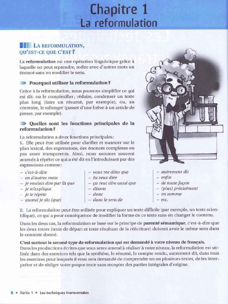La Réformulation 1 | PDF