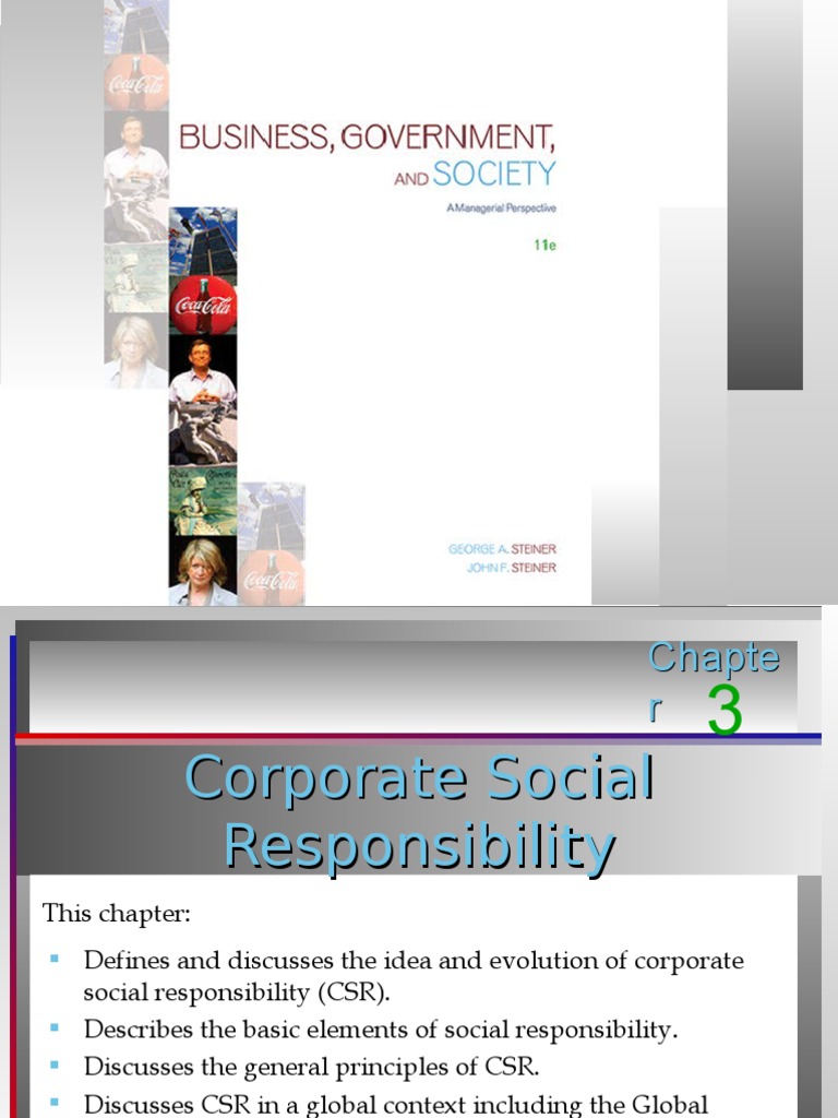 Lecture 3 Chapter 3 CSR | PDF | Corporate Social Responsibility ...