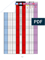 Pinochle Score Sheet