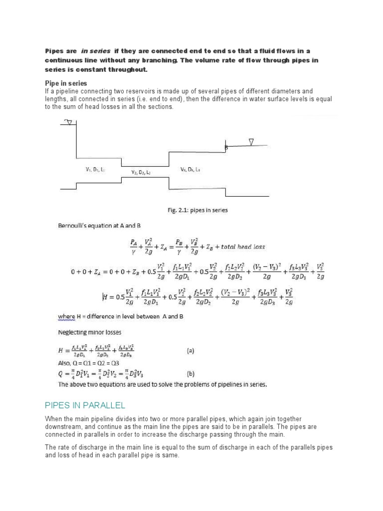 Understanding Series and Parallel Pipes | PDF | Poetry