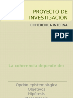 Coherencia Interna de Un Proyecto de Investigacic3b3n