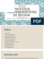 Procesos Independentistas de Bolivia