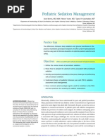 Pediatric Sedation Management