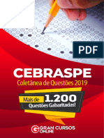 Seleção de Questões (CESPE 2019) - Completo