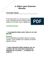 Formato Aiken para Examen Moodle